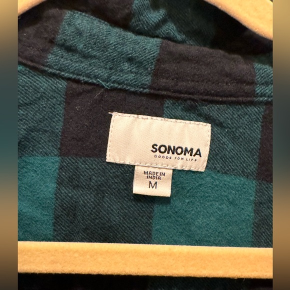 Sonoma Plaid Flannel M - Picture 2 of 3
